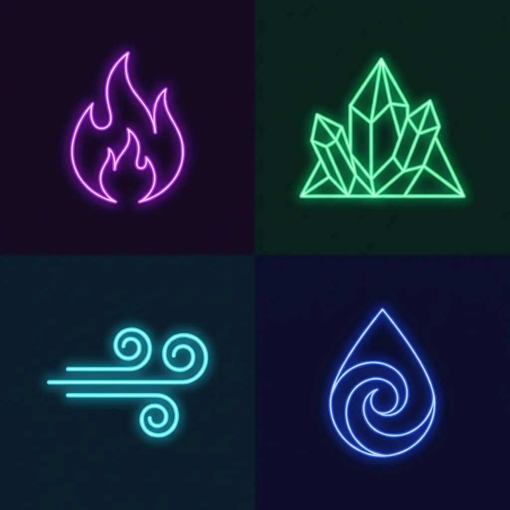 Zodiac elements fire earth air water